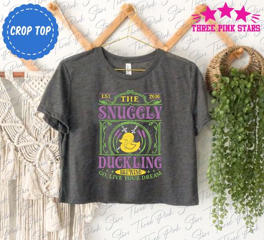 Snuggly Duckling Crop Top, Tangled Crop Top, Disney Crop Top