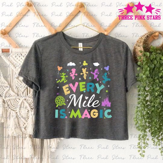 Magical Miles Running Crop Top, Friends Magic Kingdom Half Marathon Crop Top