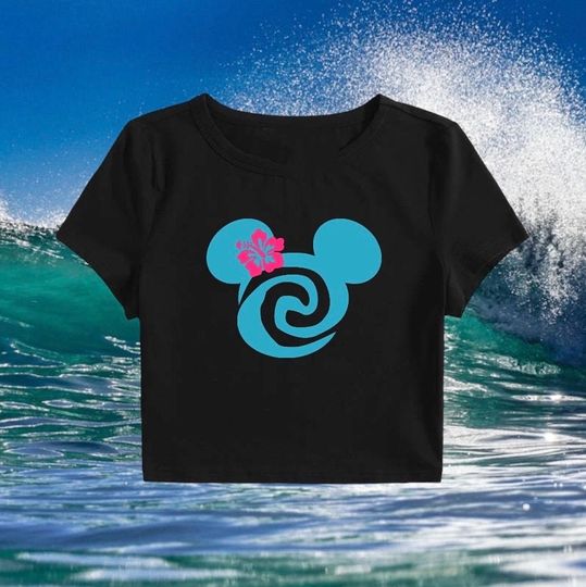 Her Heart was her power Crop Top, Disney Moana Crop Top, Disney Crop Top
