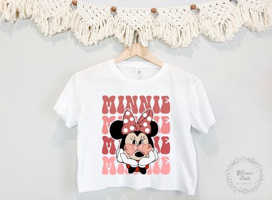 Minnie Mouse Crop Top, Disney Mouse Crop Top