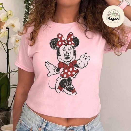 Mickey and Friends Sketch Disney Crop Top, Disney Girl Trip Crop Top, Birthday Girl Crop Top, Minnie Daisy Donald Goofy Pluto Crop Top