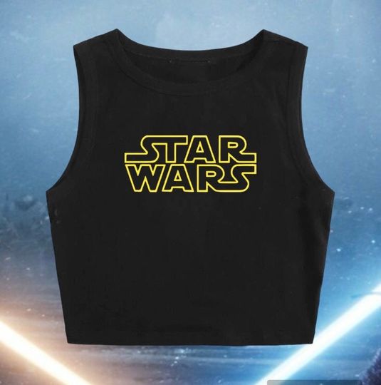 In a Galaxy far far away Crop Tank Top, Disney Star Wars Crop Tank Top, Disney Crop Tank Top