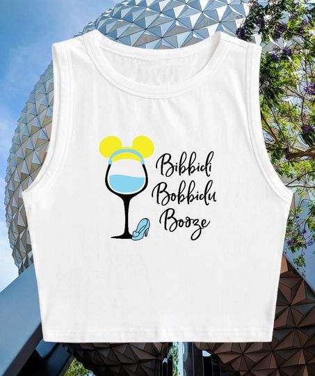 Food & Wine Crop Tank Top, Disney Epcot Crop Tank Top