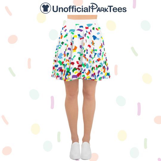 Mickey's 90th Birthday Celebration Skater Skirt Women's Confetti Skirt Minnie Mouse Disney World Disneyland