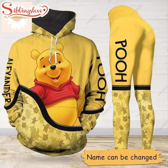 Winnie Pooh Hoodie And Legging Set, Disney Winnie Pooh Hoodie Legging, Pooh Hoodie Legging