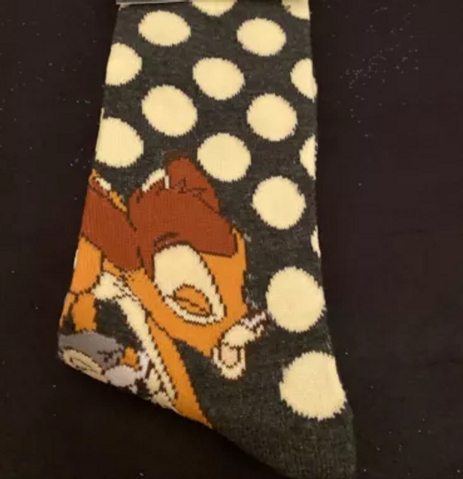 New Disney Bambi Men’s Crew Socks Size