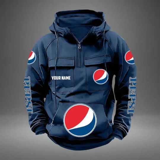 Personalized Pepsi Cargo Hoodie, Pepsi Lover Gift
