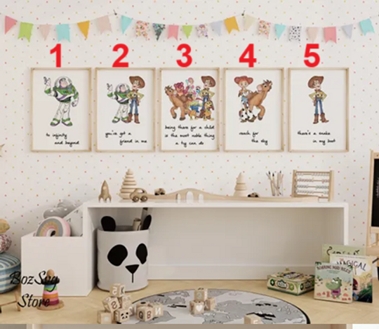 Toy Story Posters | Disney Poster | Home Decor | Gift | Cartoon Poster