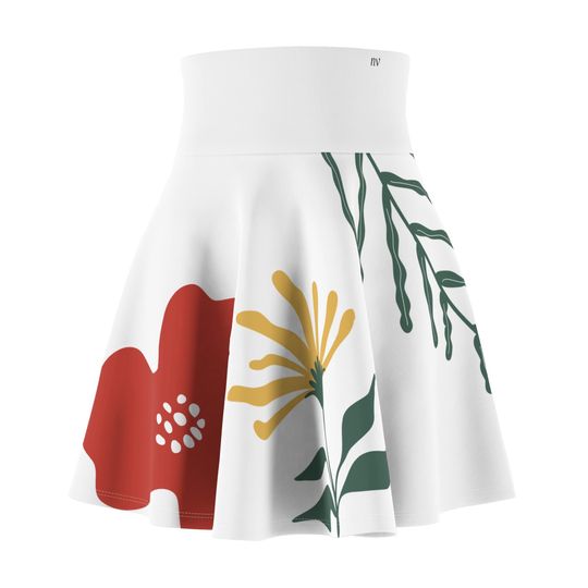 Nature Valley Floral Print Women's Skater Skirt