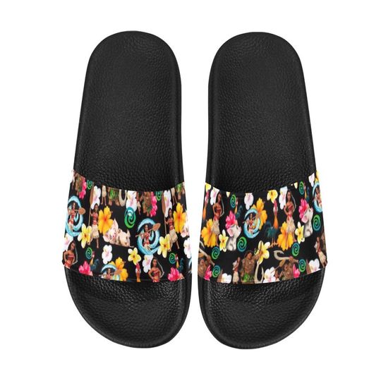 Moana and Friends Slip On Sandals | Moana Sandals | Moana Slides | Moana Sandals | Disney Beach Shoes | Disney Sandals | Disney Slip Ons