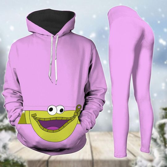 Inside Out Pouchy 3D Hoodie, Bloofy Insdie Out 2 Leggings, Bloofy N Pouchy Cosplay Hoodies Pants, Pixar Characters Fan Costume