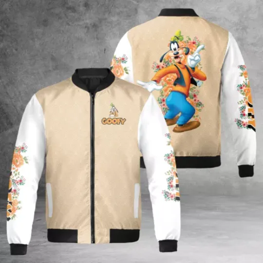 Never Too Old For Goofy Flowers Best Christmas Gift Bomber Jacket