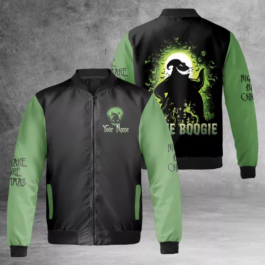 Personalized Nightmare Before Christmas Oogie Boogie Costume Bomber Jacket