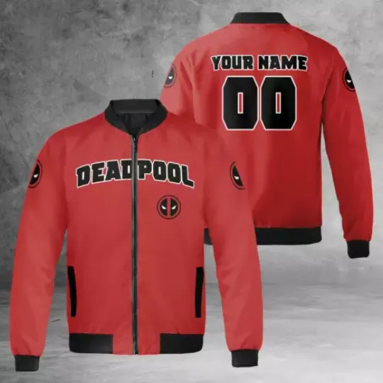 Personalized Deadpool Amazing Superhero Deadpool & Wolverine Red Jacket