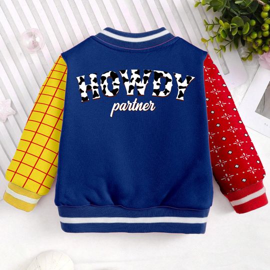 Woody Partner Kids and Youth Baseball Jacket, Aldult Unisex Varsity Baseball Jacket