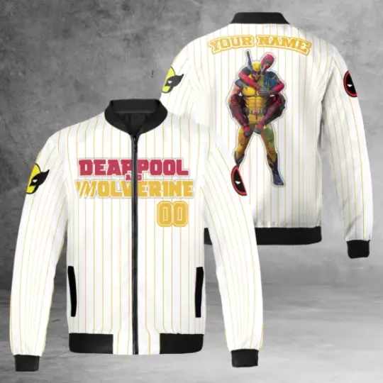 Personalized Wolverine & Deadpool Bestie Friends BFF Superheroes Jacket