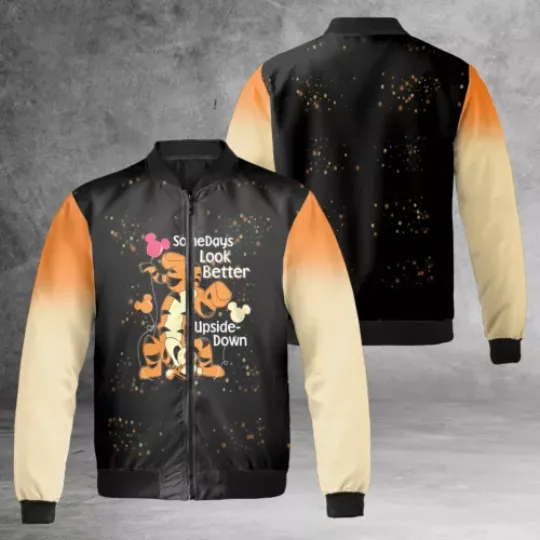 Tigger Mickey Balloons Some Dyas Look Better Upside Down Tigger Funny Jacket