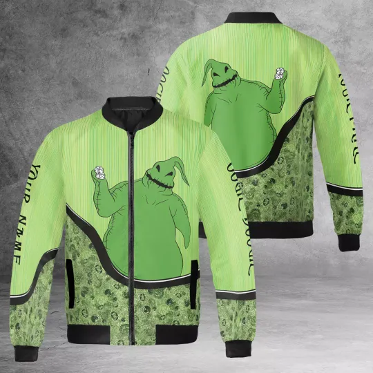 Personalized Nightmare Before Christmas Oogie Boogie Green Themed Jacket