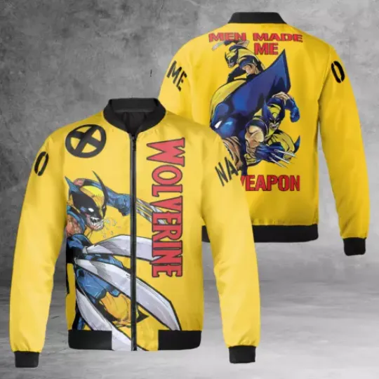 Personalized Wolverine Superhero Men Made Me A Weapon Jacket