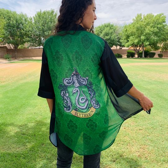 Wizard's Chiffon Kimono | Wizard's Kimono | Kimono | Beach Kimono | Witch Kimono | HP Kimono | HP Shirt |