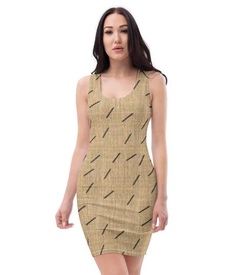 Burlap Sack Spandex Dress |Christmas Oogie Stitches Boogie Woman Cosplay| Skater Costume Nightmare Before Running Outfit Party Gift