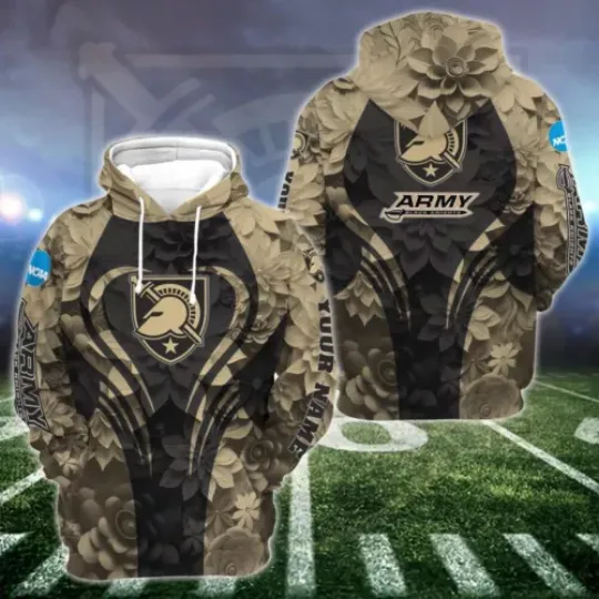 Personalized Army Black Hoodie Leggings , Champions Football 3D Hoodie Leggings, Game Day Football 3D Hoodie Leggings