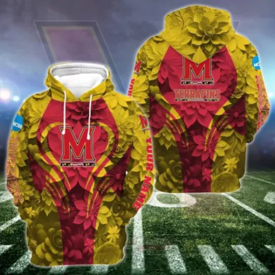 Personalized MarylTerrapins Hoodie Leggings, Champions Football 3D Hoodie Leggings, Game Day Football 3D Hoodie Leggings