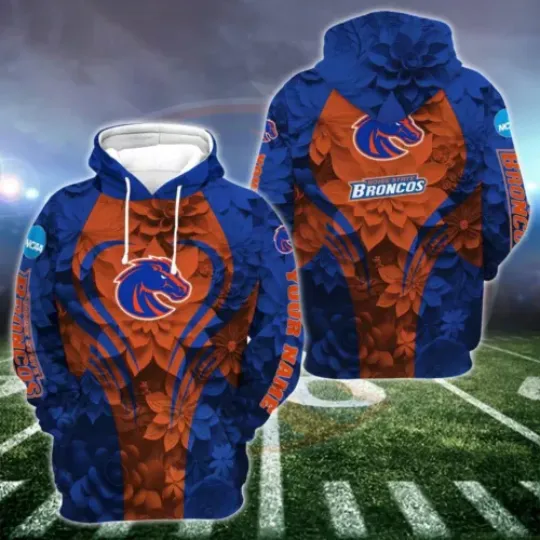 Personalized State-Bronco Hoodie Leggings, Game Day Football 3D Hoodie Leggings, Champions Football 3D Hoodie Leggings
