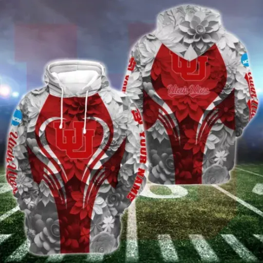Personalized Utah Hoodie Leggings Casual, Game Day Football 3D Hoodie Leggings
