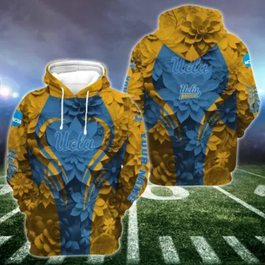 Personalized UCLA Hoodie Leggings, Game Day Football 3D Hoodie Leggings