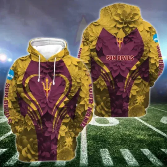 Personalized Arizonna Devills Hoodie Leggings, Game Day Football 3D Hoodie Leggings