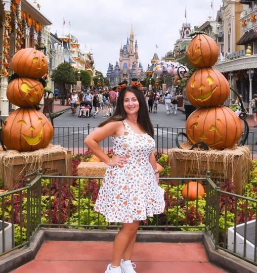 Mickey Pumpkin Dress Disney Fall Disneyland Disney World Outfit Disney Halloween Skater Dress