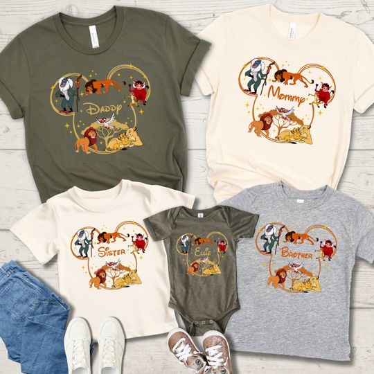 Custom Disney Animal Kingdom Shirts, Personalized Disney Safari Shirts, Custom Animal Kingdom Family Shirt, Custom Lion King Shirt