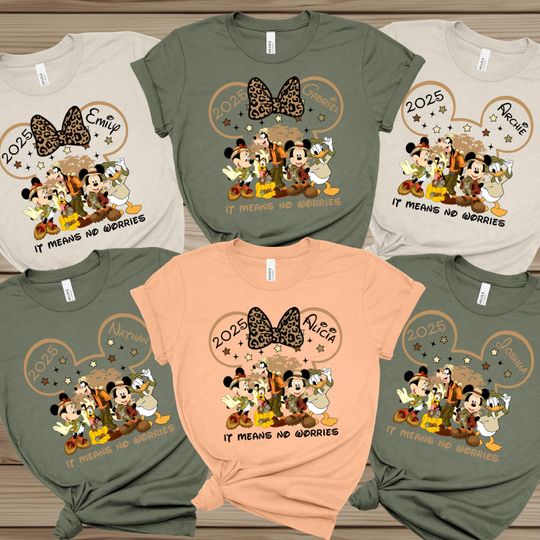 Personalized Disney Animal Kingdom 2025 Shirts, Custom Animal Kingdom Group Shirt, Hakuna Matata Family Shirt, Animal Kingdom Matching Shirt