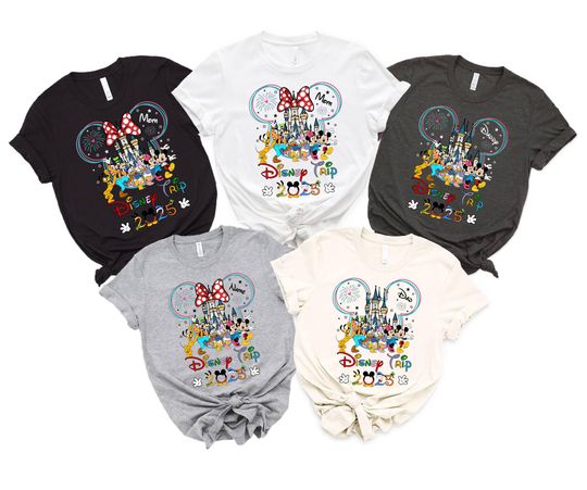 Personalized  Disney Trip 2025 Shirt,Disney Family Matching Trip Shirt,Custom Disney Family Vacation,Disney Couple Tee,Disneyland Trip 2025