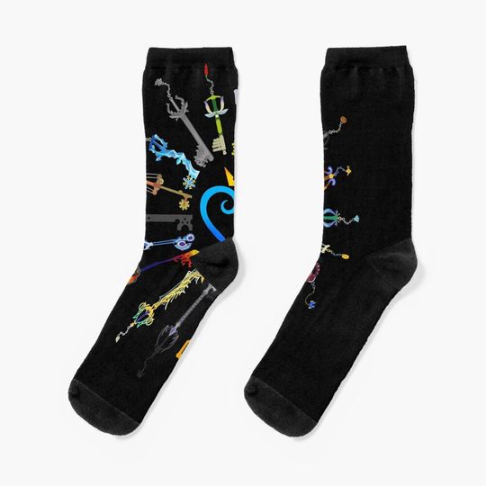 Kingdom hearts keyblades Socks