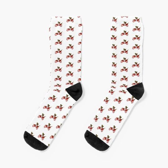Toad Inspired Silhouette Socks