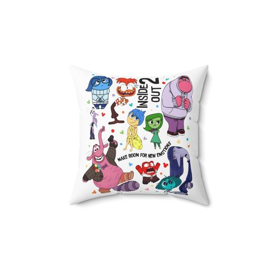 Disneys Inside Out Spun Square Pillow