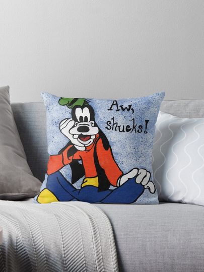 Goofy Painting Pillow