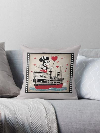 Steamboat Willie Pillow