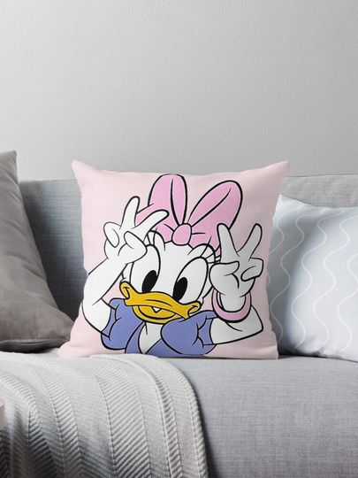 Daisy Duck Say Hi Cute Pillow
