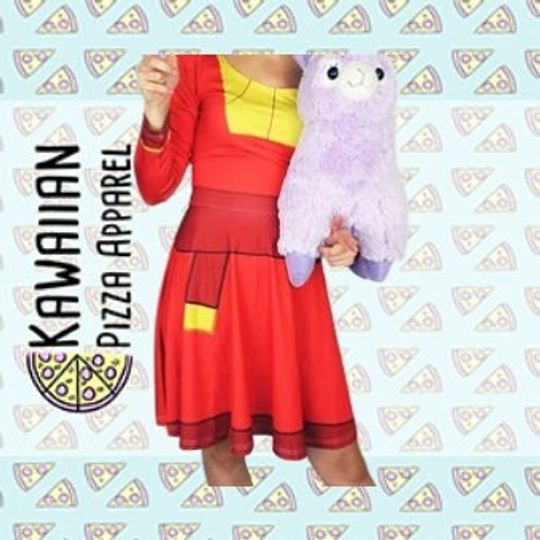 Kuzco Inspired Long Sleeve Skater Dress