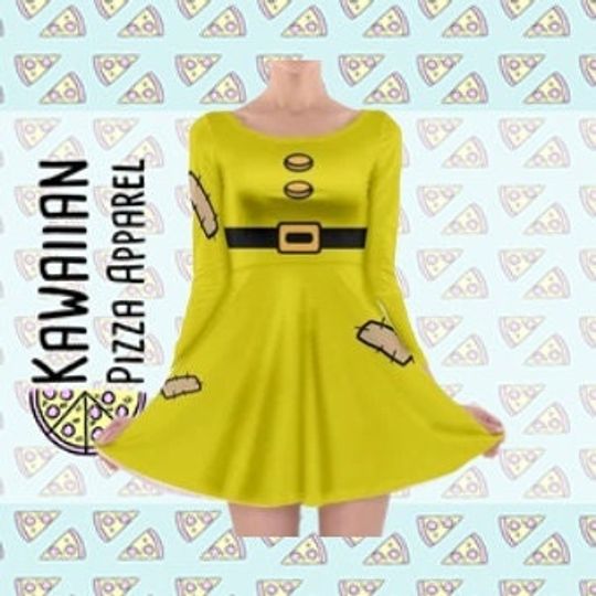 Dopey Snow White and the Seven Dwarfs Inspired Long Sleeve Skater Dress