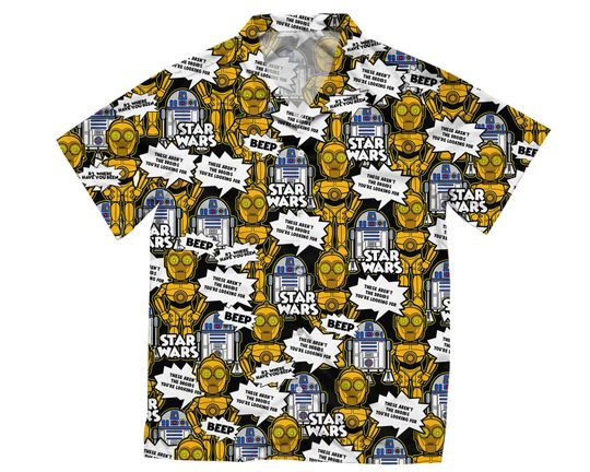 Star Wars Droids R2d2 C3p0 Hawaii Shirt, May The Fourth Shirt, Star Wars Day 2025 Shirt & Short, Galaxy's Edge Tee, Disneyland Family Trip