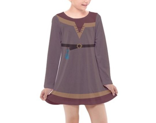 Kid's Cassandra Inspired Long Sleeve Dress