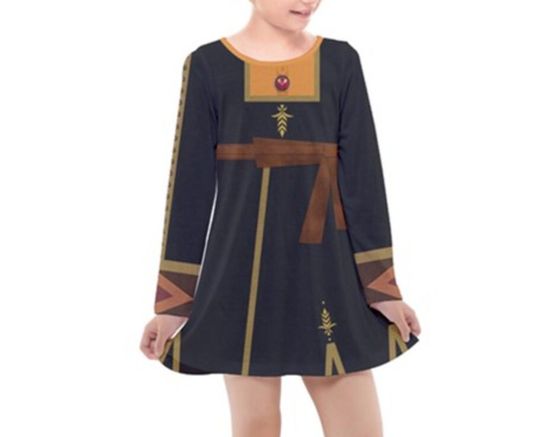 Anna     Inspired Long Sleeve Dress