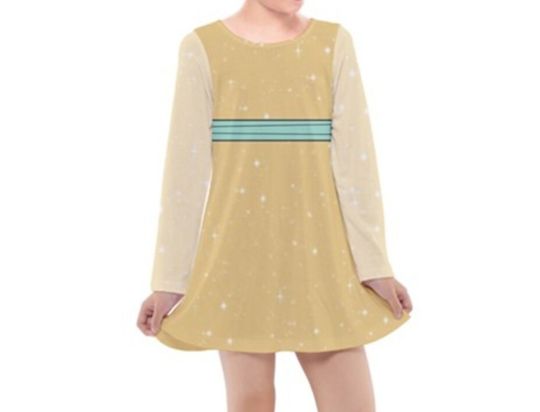 Kid's Anastasia Inspired Long Sleeve Dress
