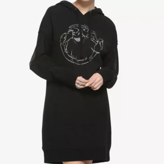 The Nightmare Before Christmas Oogie Boogie Glow-In-The-Dark Medium Hoodie Dress