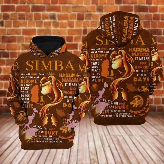 Simba 3D Hoodie, Lion King Costume 3D Hoodie, Mufasa 3D Hoodie, Disneyland 3D Hoodie, Animal Kingdom 3D Hoodie