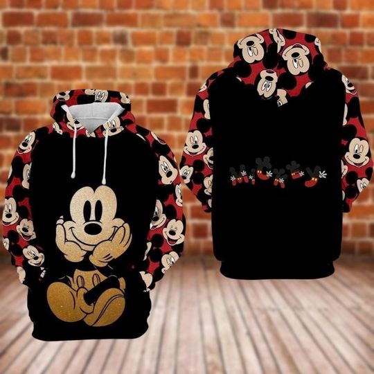 Mickey Mouse 3D Hoodie, Disney Trip 3D Hoodie, Cartoon Movie 3D Hoodie, Magic Kingdom 3D Hoodie, Disneyland 3D Hoodie